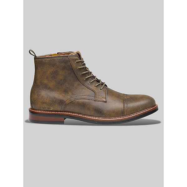 Johnston & Murphy Men's Xc Durham Cap-Toe Boots - Dark Brown Waterproof Bomber Leather