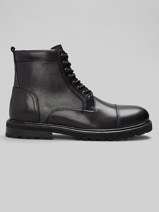 La Milano La Milano Garett Cap Toe Boot Black