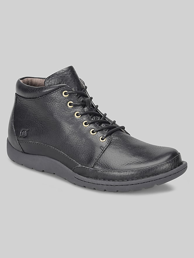 Born Shoes Nigel Plain Toe Lace Up Boots