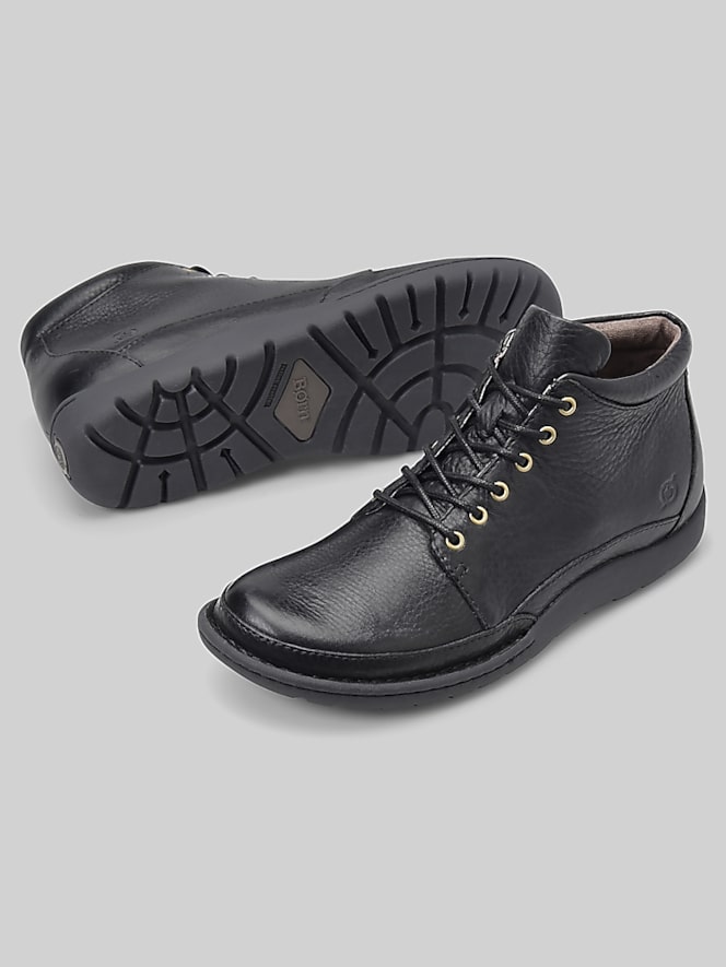 Born Shoes Nigel Plain Toe Lace Up Boots