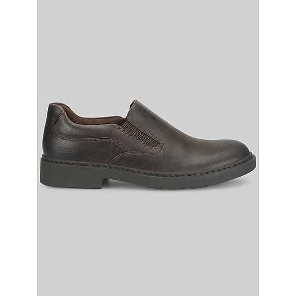 Born Shoes Men's Easton Plain Toe Slip-On Shoes Chocolate - Size: 10.5 D-Width