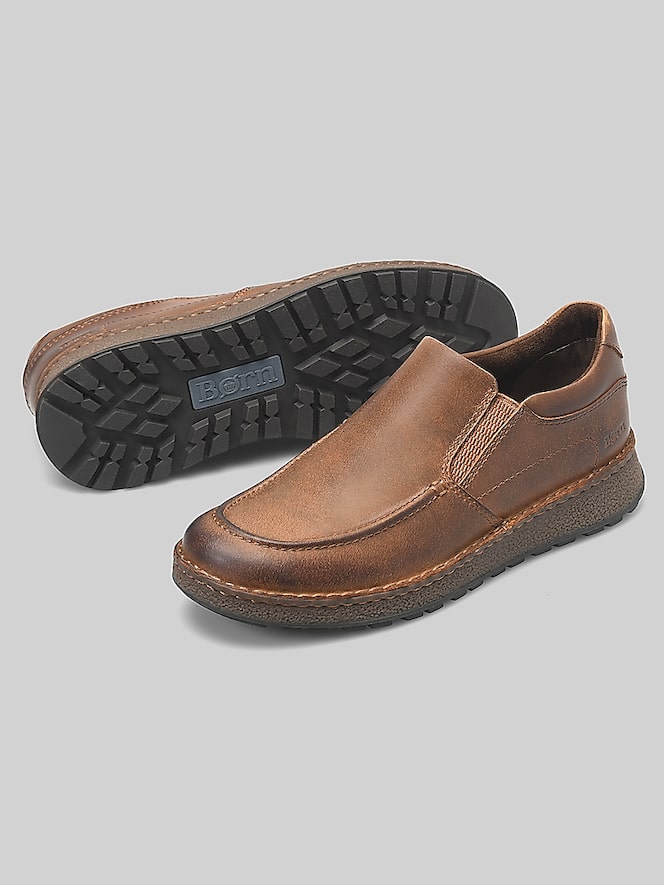 Born Shoes Reagan Plain Toe Slip-On Shoes, Tan Cinnamon - Image 4 of 7