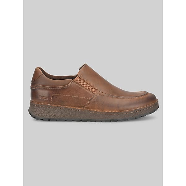 Born Shoes Men's Reagan Plain Toe Slip-On Shoes Tan Cinnamon - Size: 10.5 D-Width