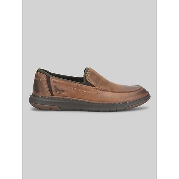 Born Shoes Men's Silvo Moc Toe Slip-On Shoes Tan Cinnamon - Size: 11.5 D-Width
