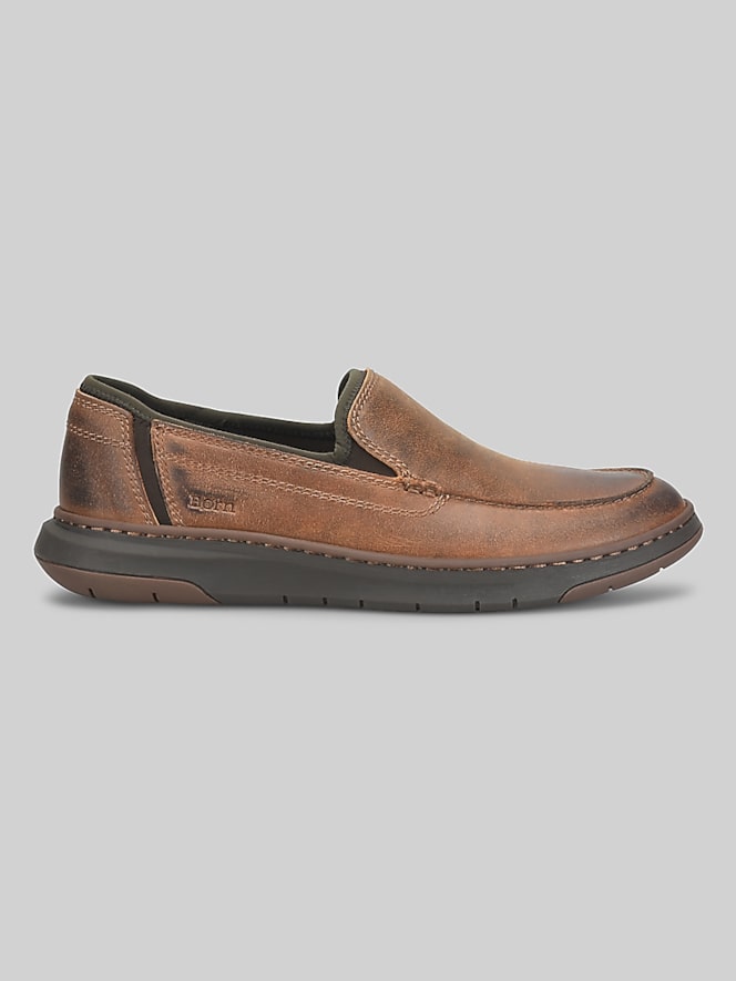 Born Shoes Silvo Moc Toe Slip-On Shoes, Tan Cinnamon - Image 1 of 7