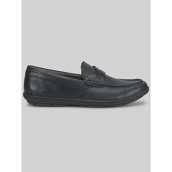 Born Shoes Men's Wendell Moc Toe Loafers Black - Size: 12 D-Width