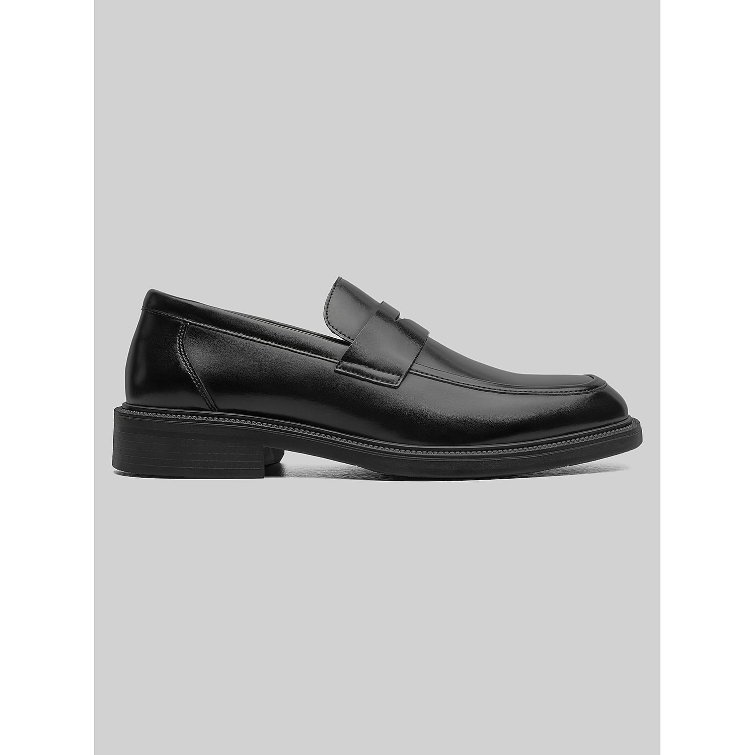 Stacy Adams Men's Everett Moc Toe Penny Loafers, Black - Size: 11 D-Width