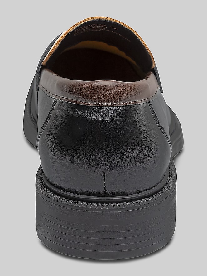 Stacy Adams Everett Moc Toe Penny Loafers, Blk/Brn/Kha - Image 5 of 7