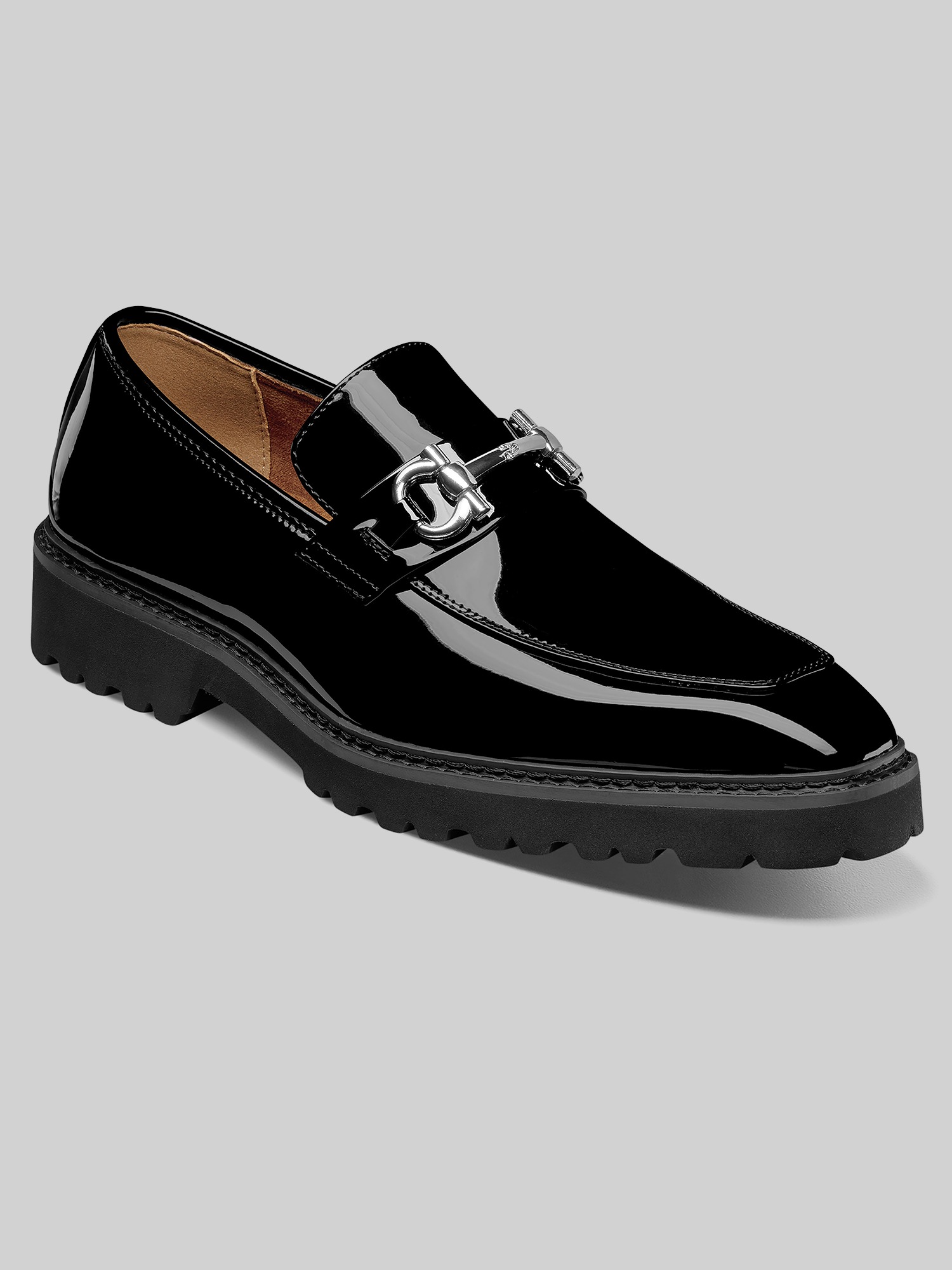Carabello Moc Toe Metal Bit Dress Loafers