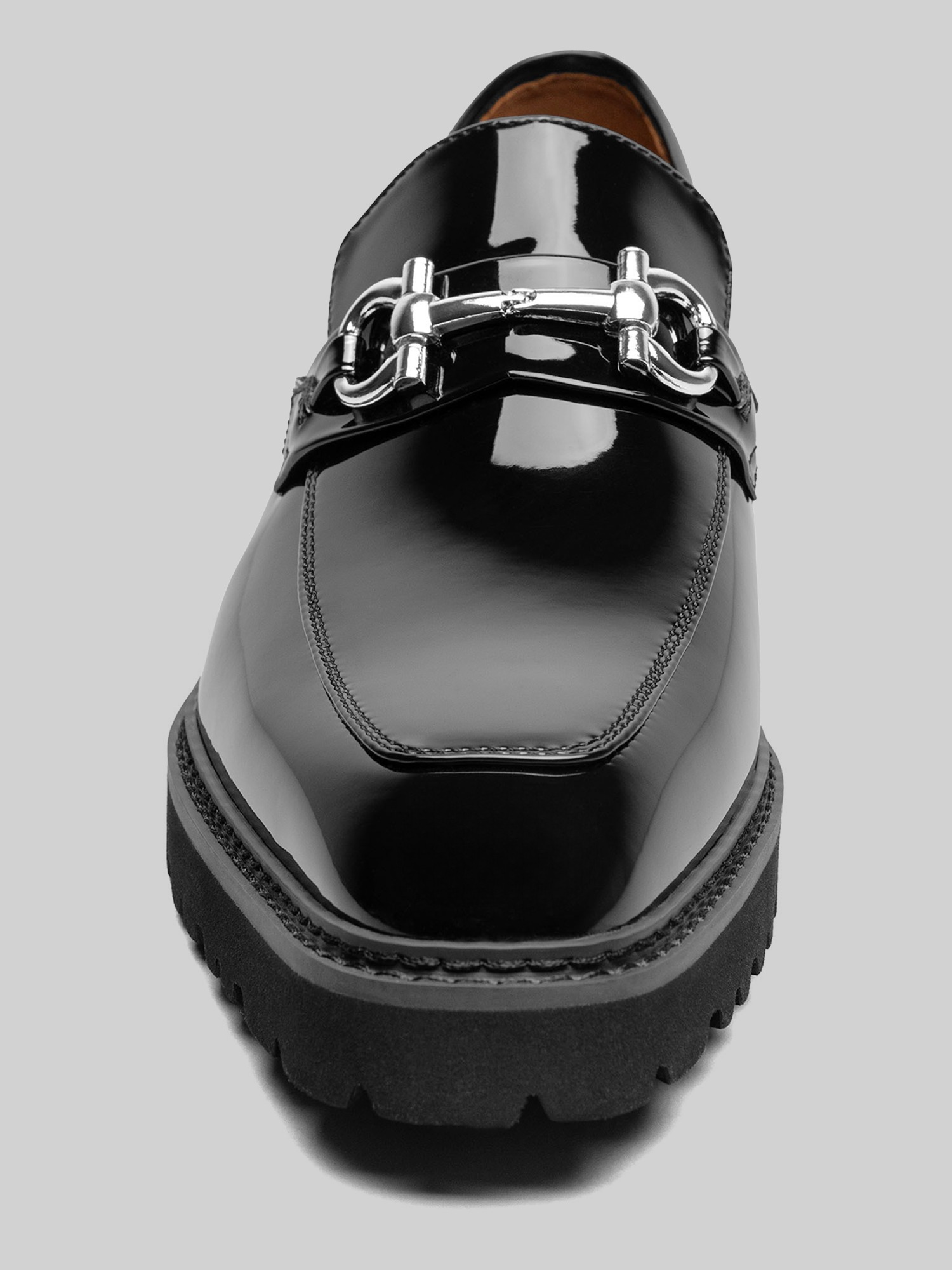 Carabello Moc Toe Metal Bit Dress Loafers