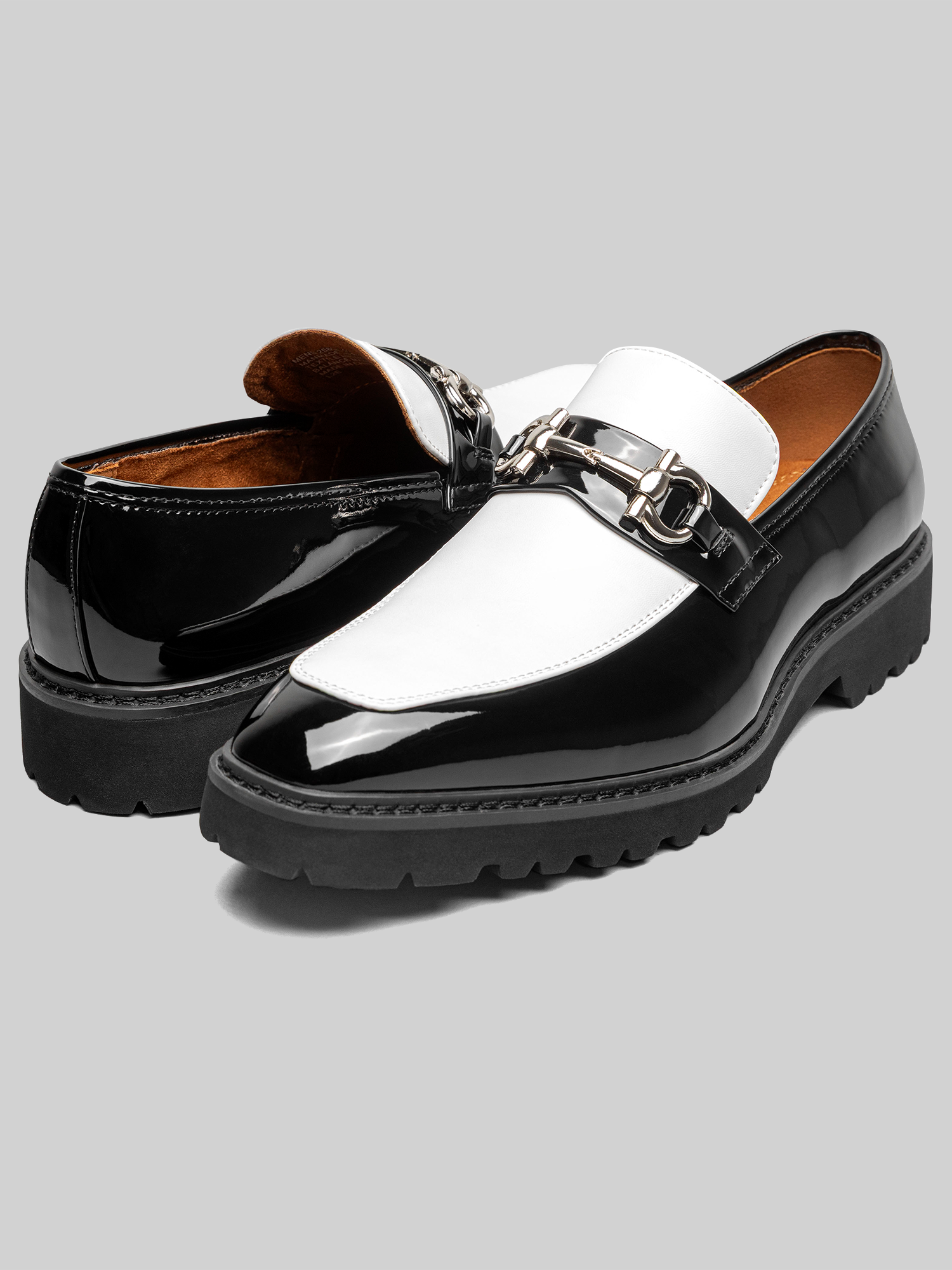 Carabello Moc Toe Metal Bit Dress Loafers