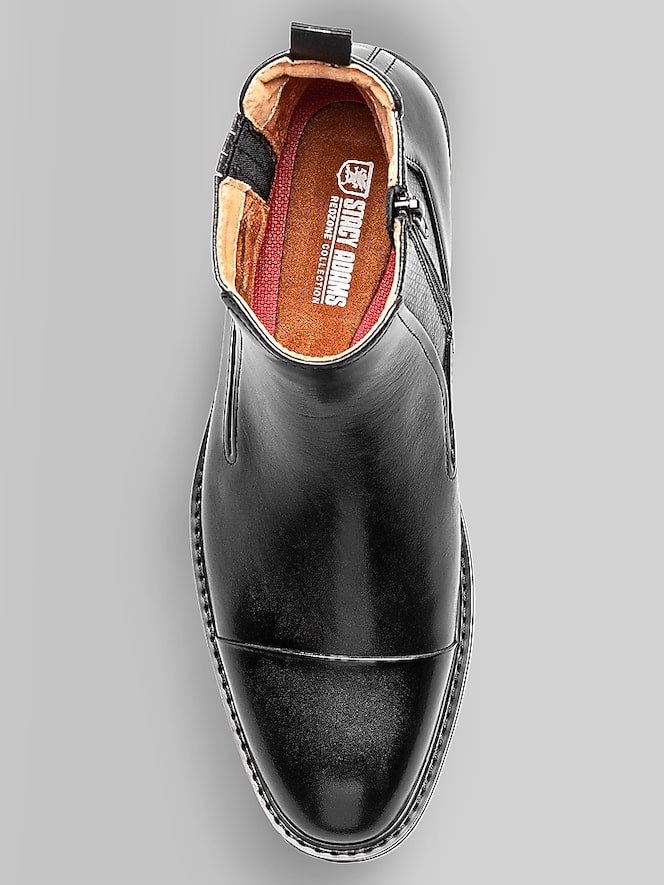 Stacy Adams Berkshire Cap Toe Inside Zip Boots
