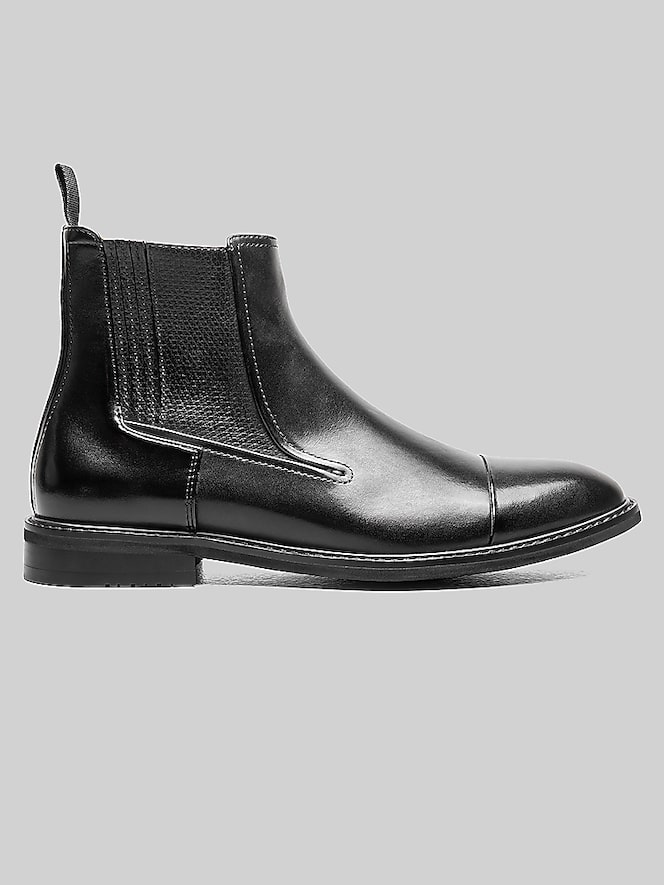 Stacy Adams Berkshire Cap Toe Inside Zip Boots