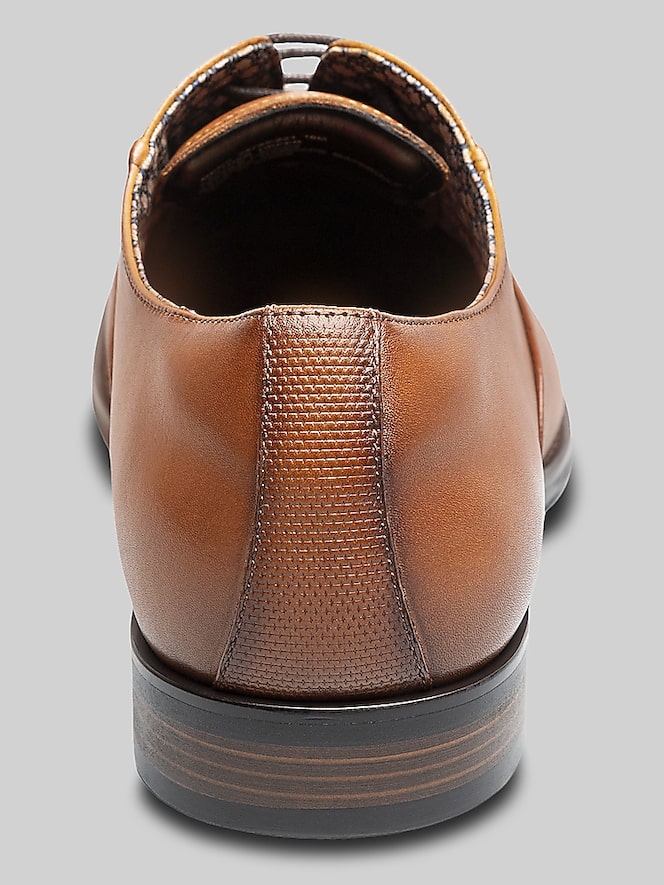 Stacy Adams Langford Medallion Toe Oxfords, Cognac - Image 5 of 7