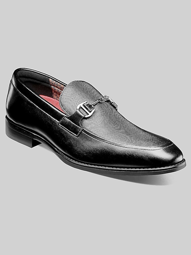 Stacy Adams Lawton Moc Toe Metal Bit Loafers