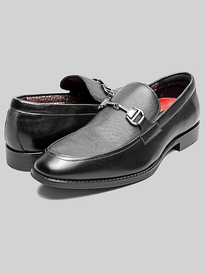 Stacy Adams Lawton Moc Toe Metal Bit Loafers