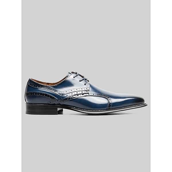 Stacy Adams Men's Alexander Plain Toe Oxfords Cobalt - Size: 10 D-Width
