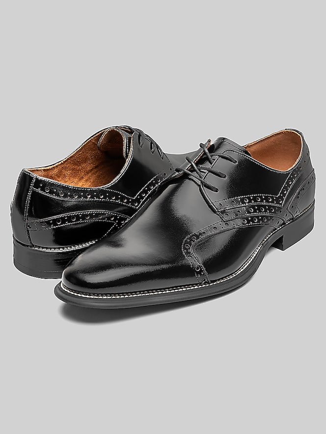 Stacy Adams Alexander Plain Toe Oxfords, Black - Image 4 of 7