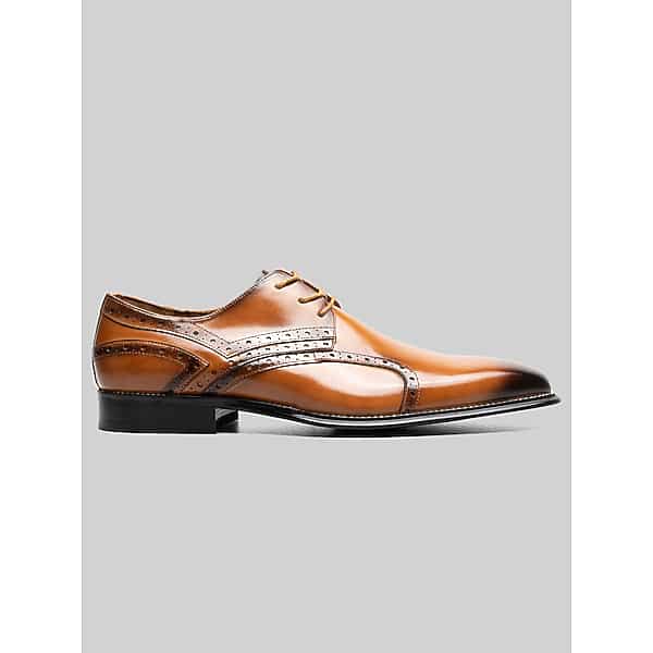Stacy Adams Men's Alexander Plain Toe Oxfords Tan - Size: 8.5 D-Width