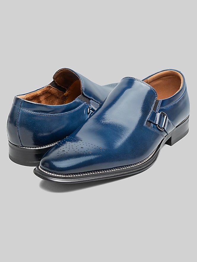 Stacy Adams Alistair Plain Toe Ornament Loafers