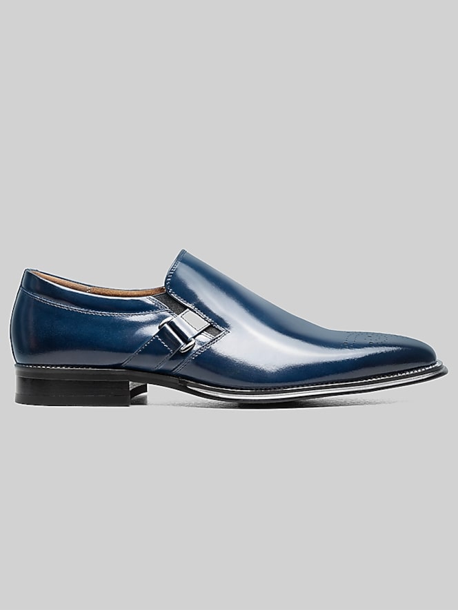 Stacy Adams Alistair Plain Toe Ornament Loafers