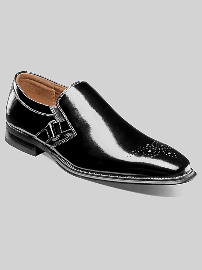 Stacy Adams Alistair Plain Toe Ornament Loafers, Black - Image 2 of 7
