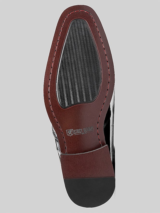 Stacy Adams Alistair Plain Toe Ornament Loafers, Black - Image 3 of 7