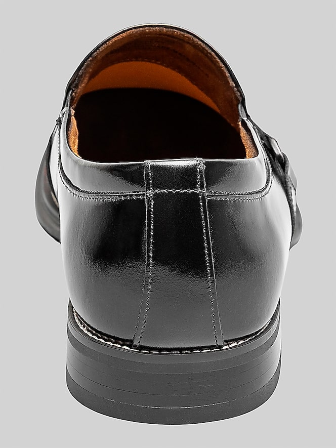 Stacy Adams Alistair Plain Toe Ornament Loafers, Black - Image 5 of 7