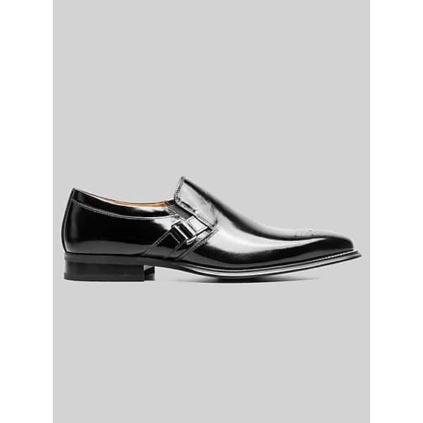 Stacy Adams Men's Alistair Plain Toe Ornament Loafers Black - Size: 11.5 D-Width