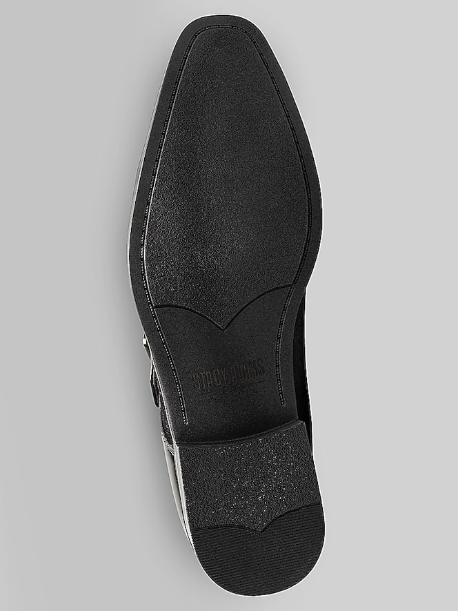 Stacy Adams Sutherland Cap Toe Monk Strap Formal Dress Shoes