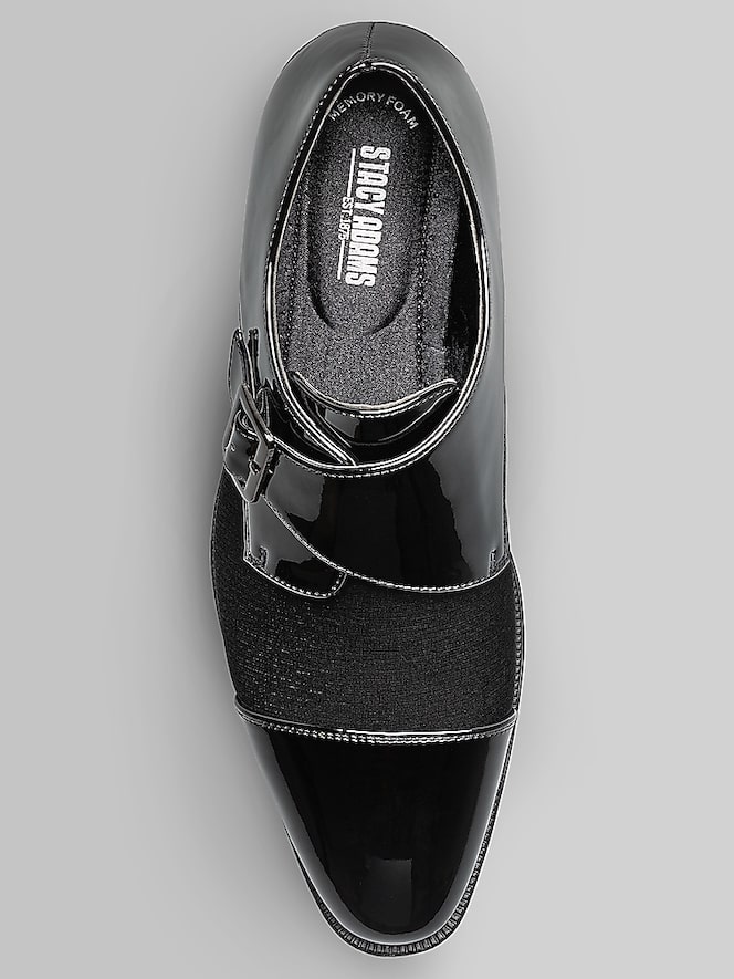 Stacy Adams Sutherland Cap Toe Monk Strap Formal Dress Shoes