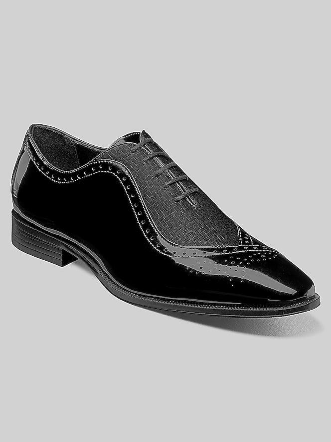 Stacy Adams Stuart Folded Vamp Bal Formal Dress Shoes