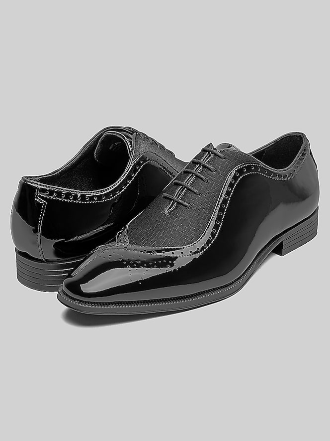 Stacy Adams Stuart Folded Vamp Bal Formal Dress Shoes