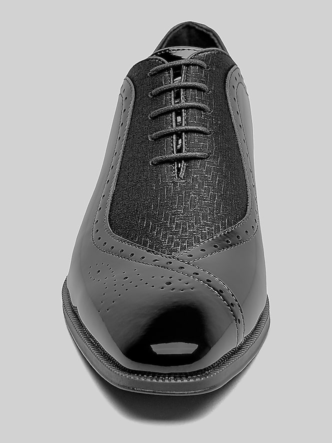 Stacy Adams Stuart Folded Vamp Bal Formal Dress Shoes