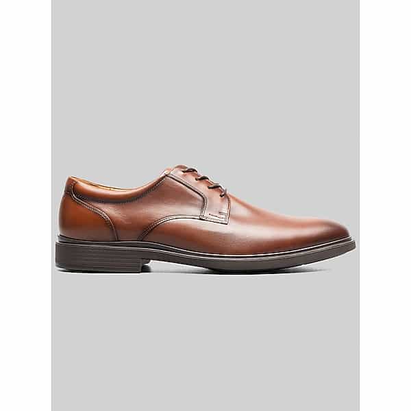 Florsheim Men's Forecast II Waterproof Plain Toe Oxfords Cognac - Size: 6 WIDE