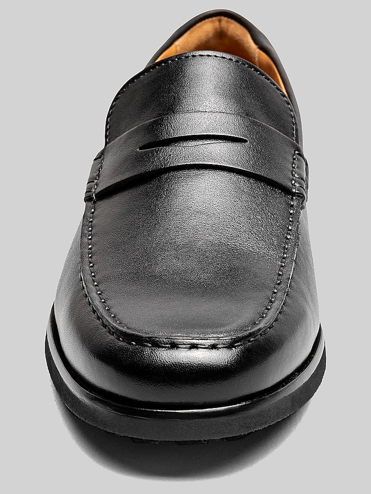 Florsheim Hawthorne Moc Toe Penny Loafers, Cognac - Black | Dress