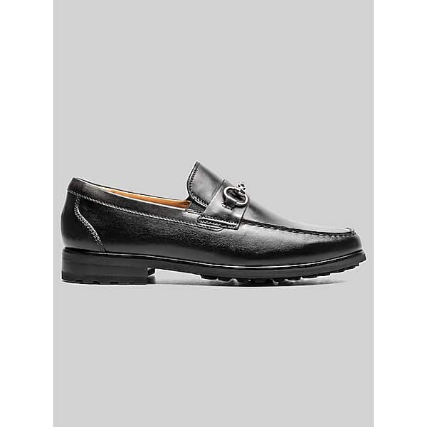 Florsheim Men's Hawthorne Moc Toe Bit Loafer Black - Size: 8.5 D-Width