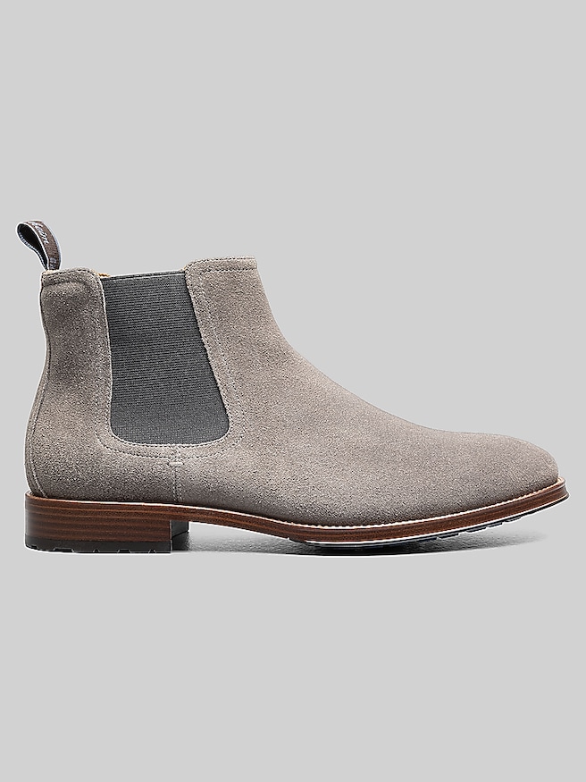 Florsheim Rucci Lug Plain Toe Chelsea Boot Charcoal Suede