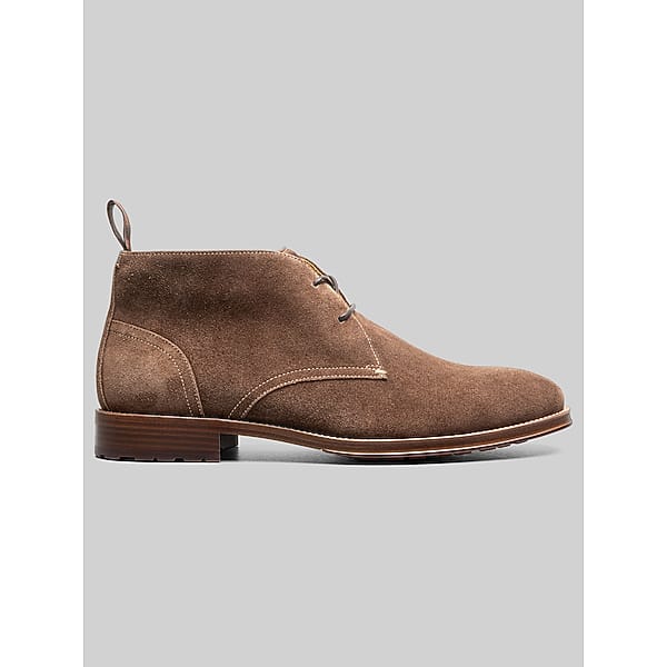 Florsheim Men's Rucci Plain Toe Chukka Boots Brn Suede - Size: 8 WIDE