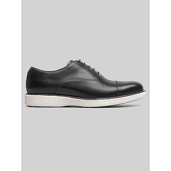 Florsheim Men's Avenue Cap Toe Oxfords Black/White - Size: 8 WIDE