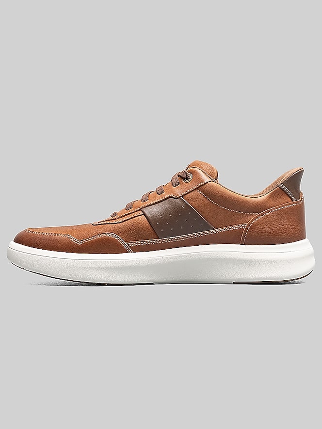 Florsheim Crosstour Casual Lace Up Hands Free Sneaker, Cognac - Image 8 of 8