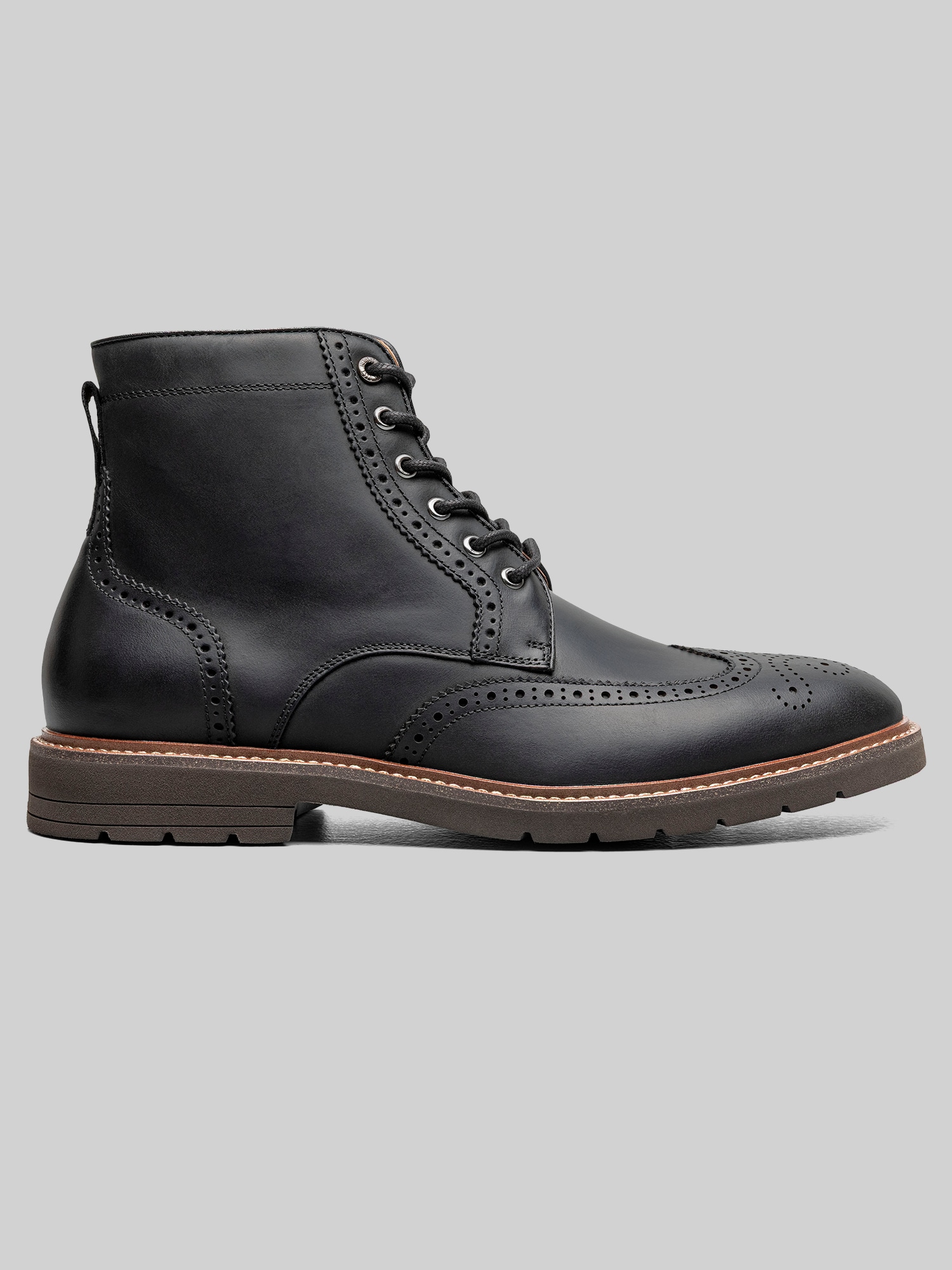 Redford Wingtip Lace Up Boot