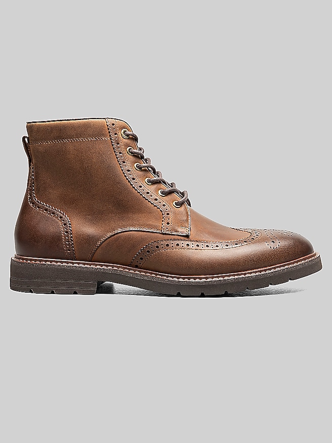 Florsheim Redford Wingtip Lace Up Boot Brown Ch