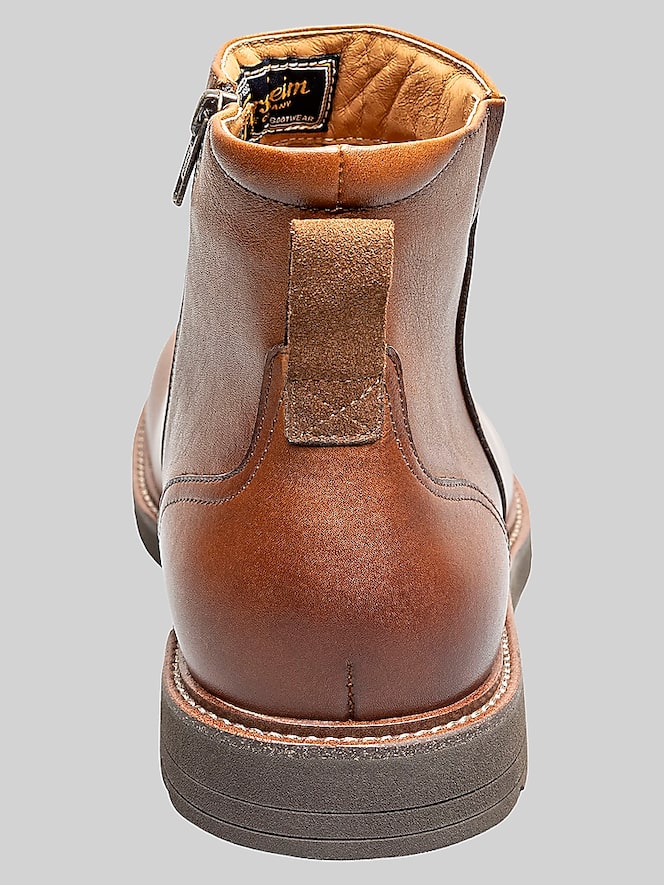 Florsheim Redford Plain Toe Side Zip Boots, Cognac - Image 5 of 8