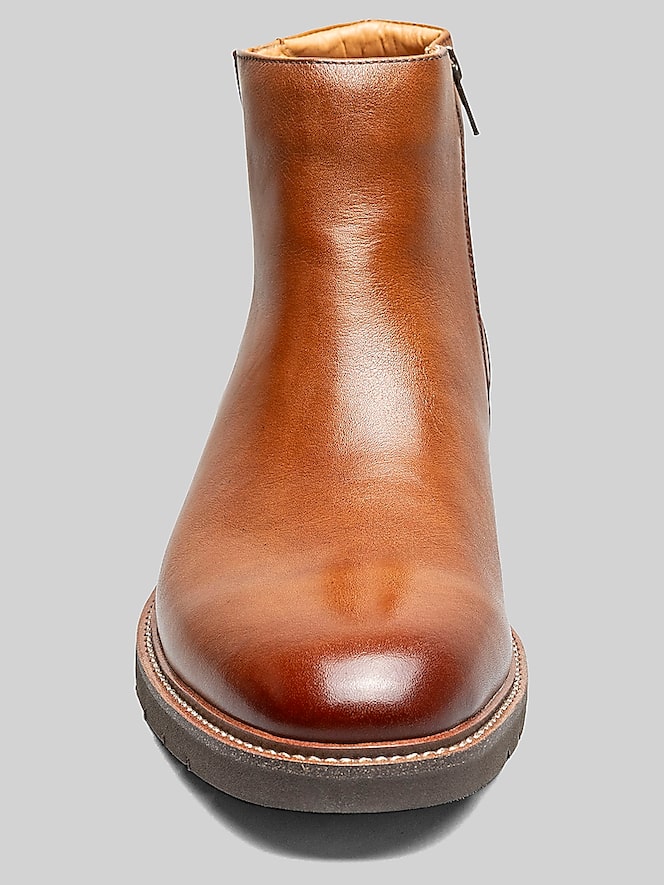 Florsheim Redford Plain Toe Side Zip Boots, Cognac - Image 6 of 8