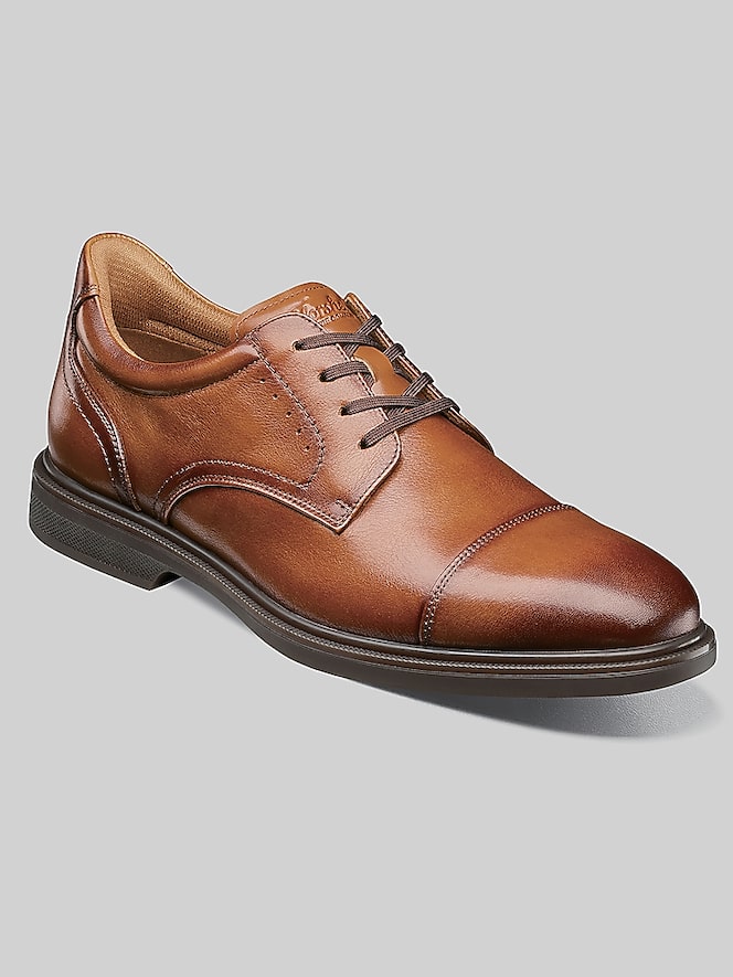 Florsheim Highrise Cap Toe Oxfords, Cognac - Image 2 of 8