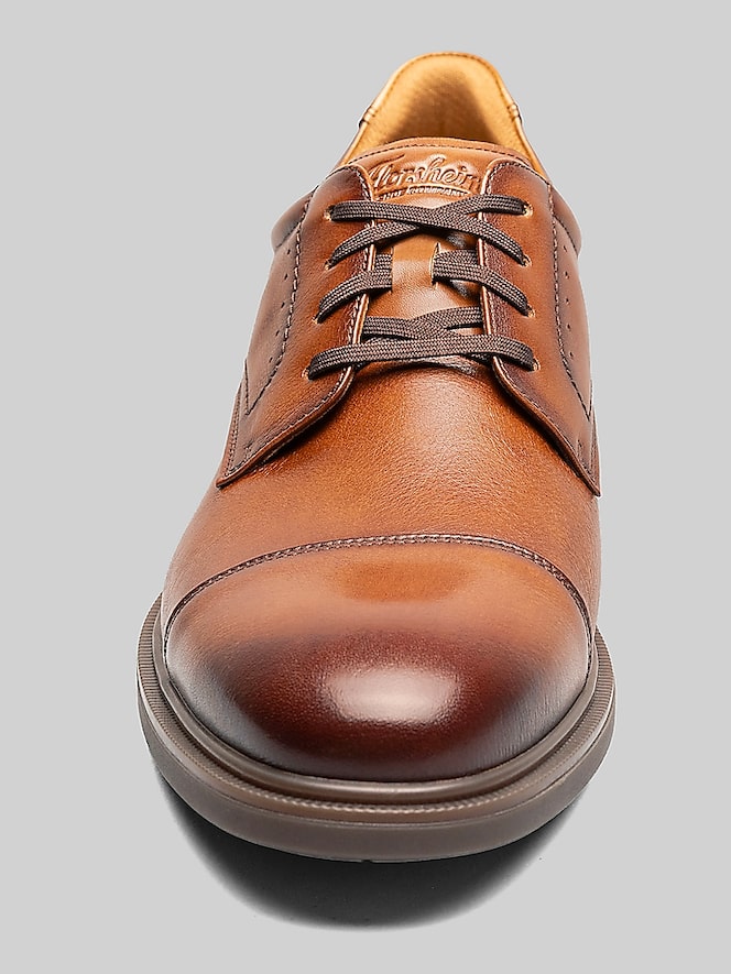 Florsheim Highrise Cap Toe Oxfords, Cognac - Image 6 of 8