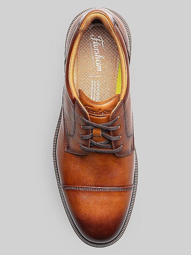 Florsheim Highrise Cap Toe Oxfords, Cognac - Image 7 of 8