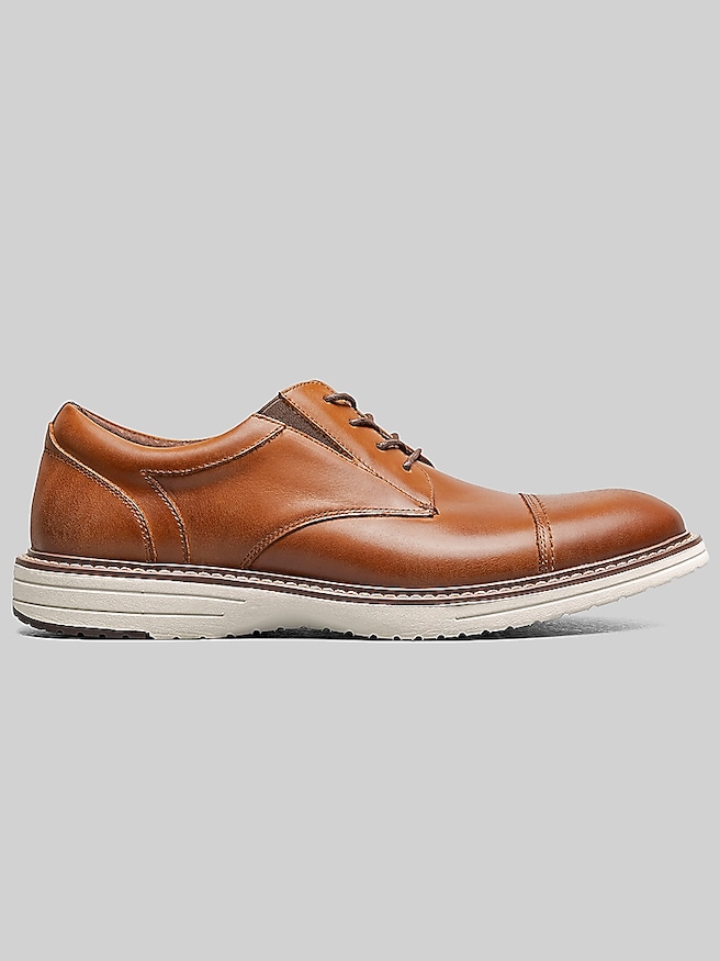 Nunn Bush Griff Cap Toe Oxfords Cognac