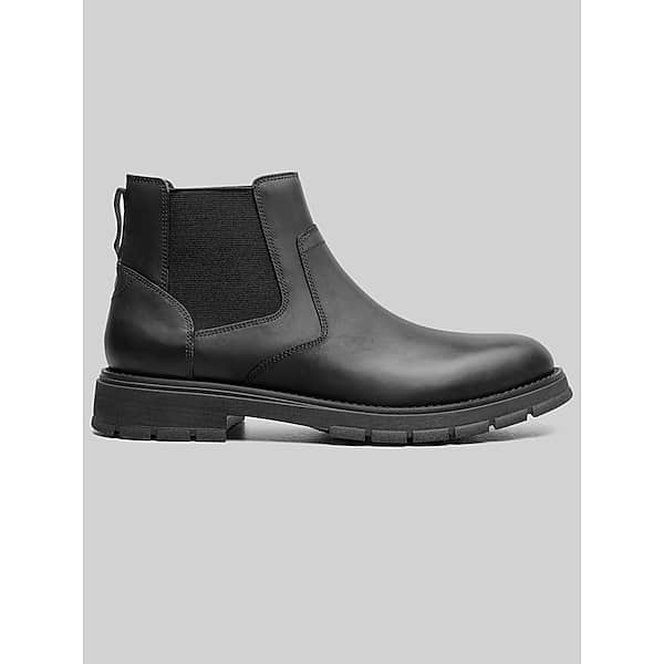 Nunn Bush Men's Fitz Flex Plain Toe Boots Black - Size: 14 D-Width